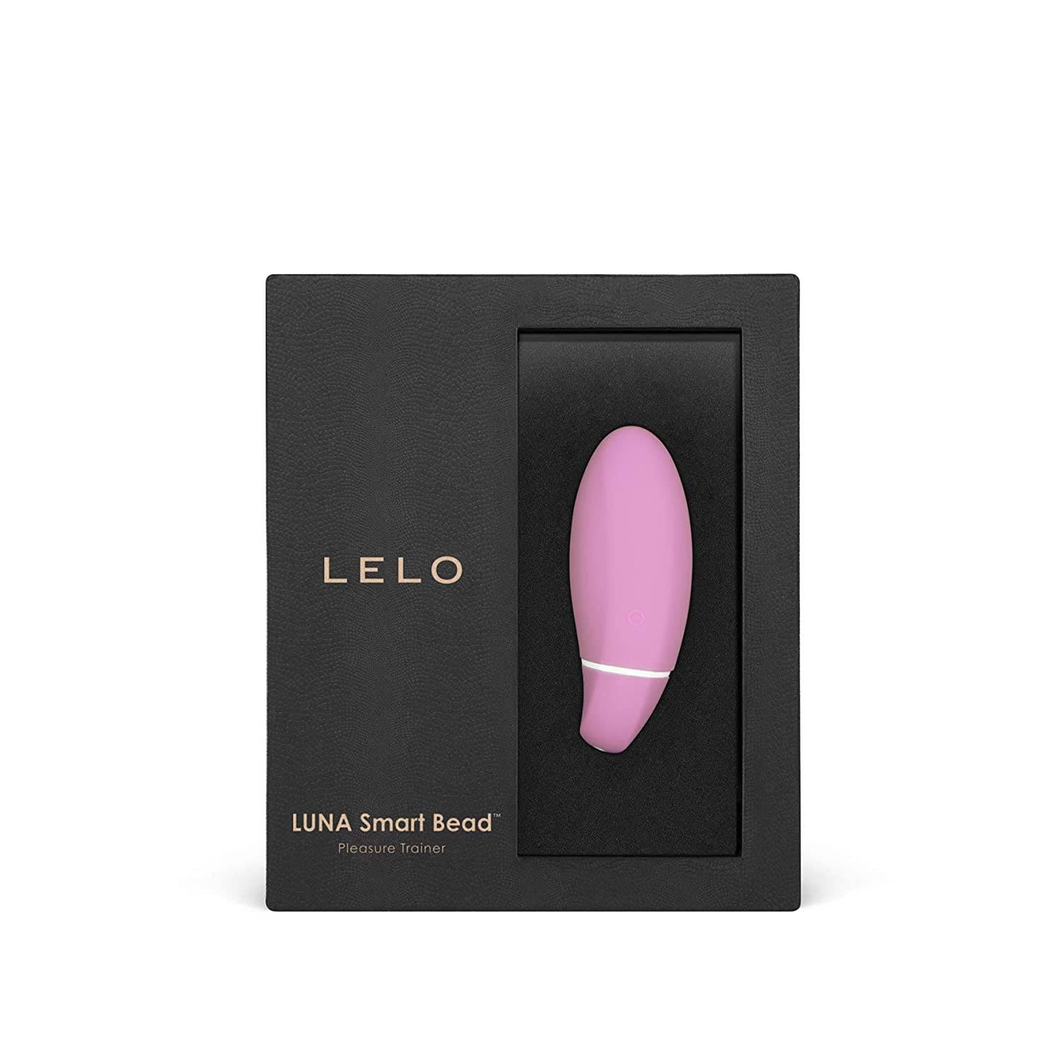 Lelo Luna Smart Bead in pink, featuring sleek design and textured surface for enhanced pleasure and stimulation.