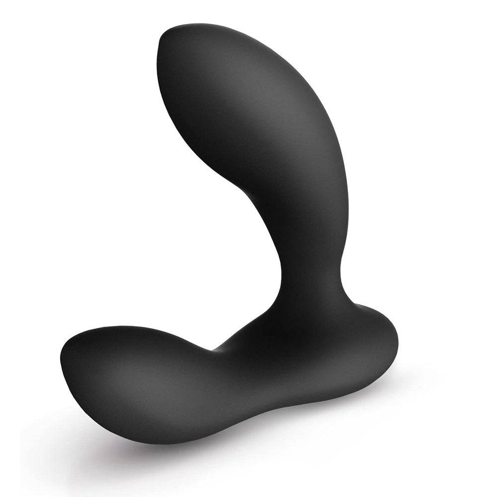 Lelo Bruno prostate massager in sleek black, featuring ergonomic design and textured surface for enhanced stimulation.