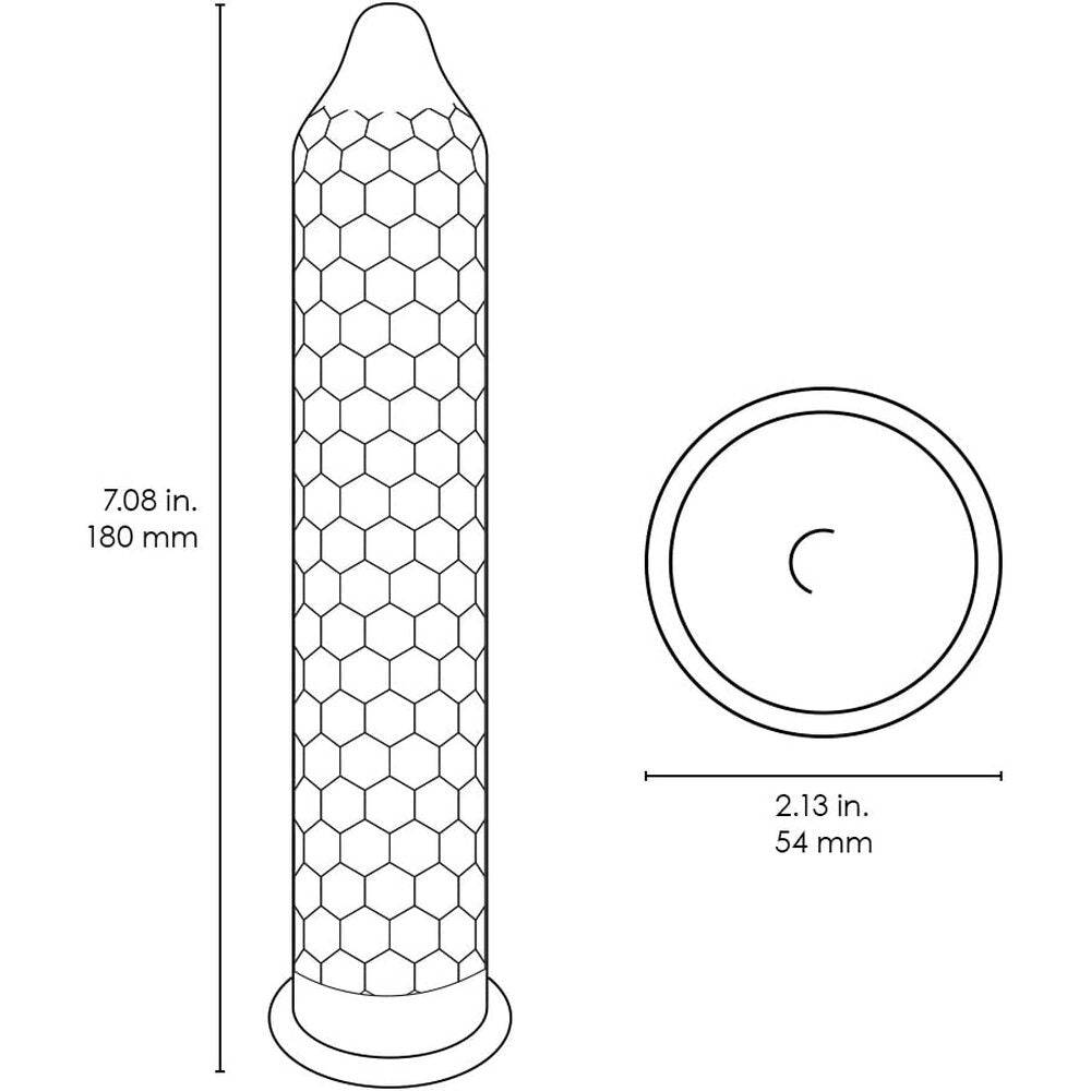 Lelo Hex Original 3-pack condoms featuring a unique hexagonal structure for enhanced pleasure and safety.