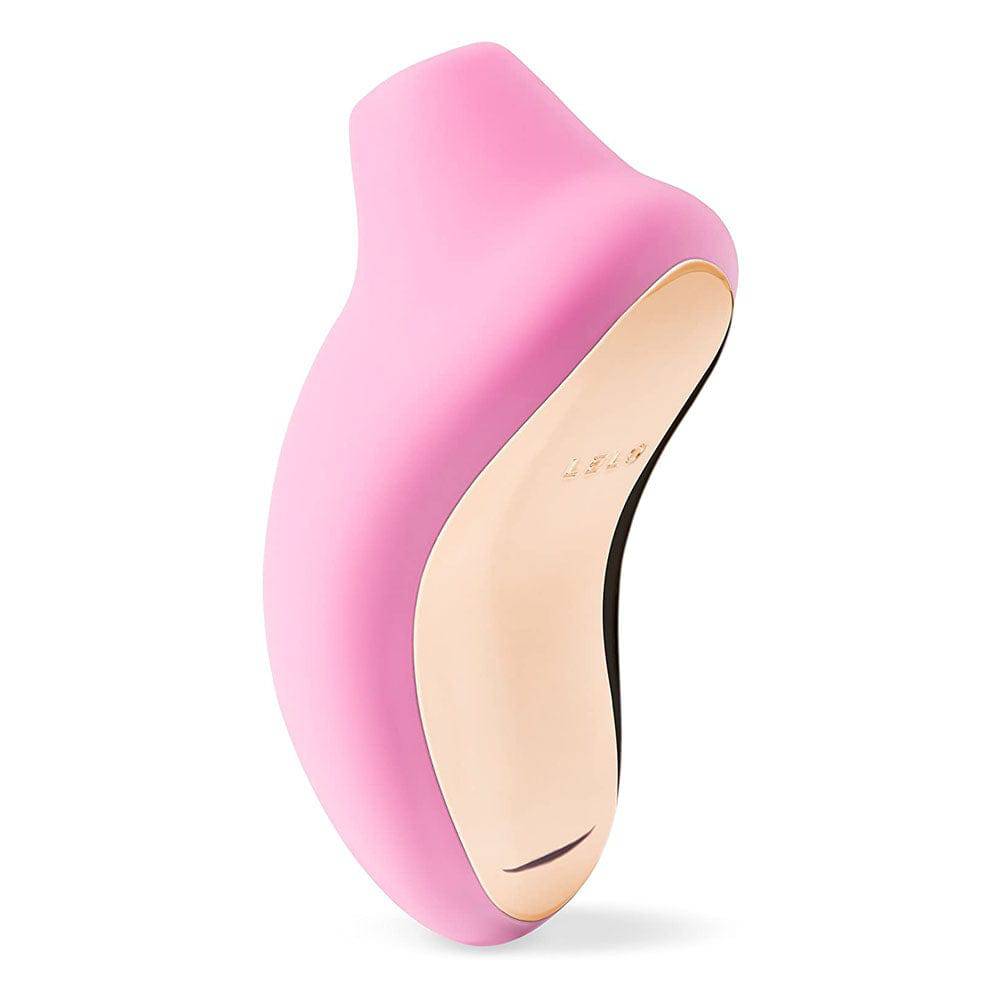 Lelo Sona Pink clitoral massager with sleek design and soft silicone texture, showcasing its elegant shape and color.