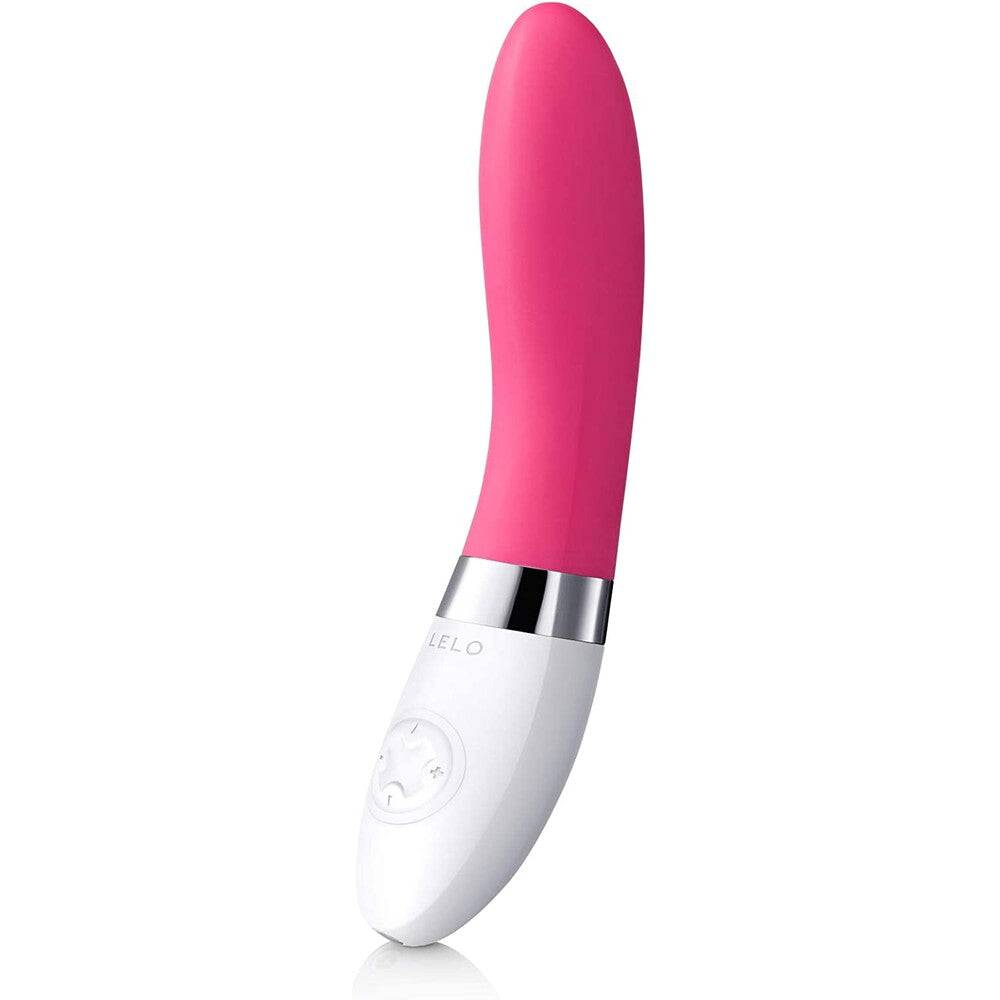 Lelo Liv 2 G-spot vibrator in cherry color, featuring a sleek design and ergonomic shape for targeted stimulation.