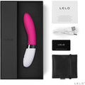 Lelo Liv 2 G-punktsvibrator i körsbärsröd med ergonomisk design och mjuk yta för optimal stimulans.