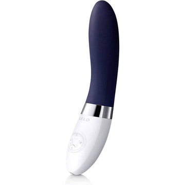 Lelo Liv 2 G-spot vibrator in blue, showcasing its sleek design and ergonomic shape for targeted stimulation.