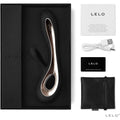 Lelo Soraya 2 dual rabbit vibrator in sleek black with ergonomic design and dual stimulation features.