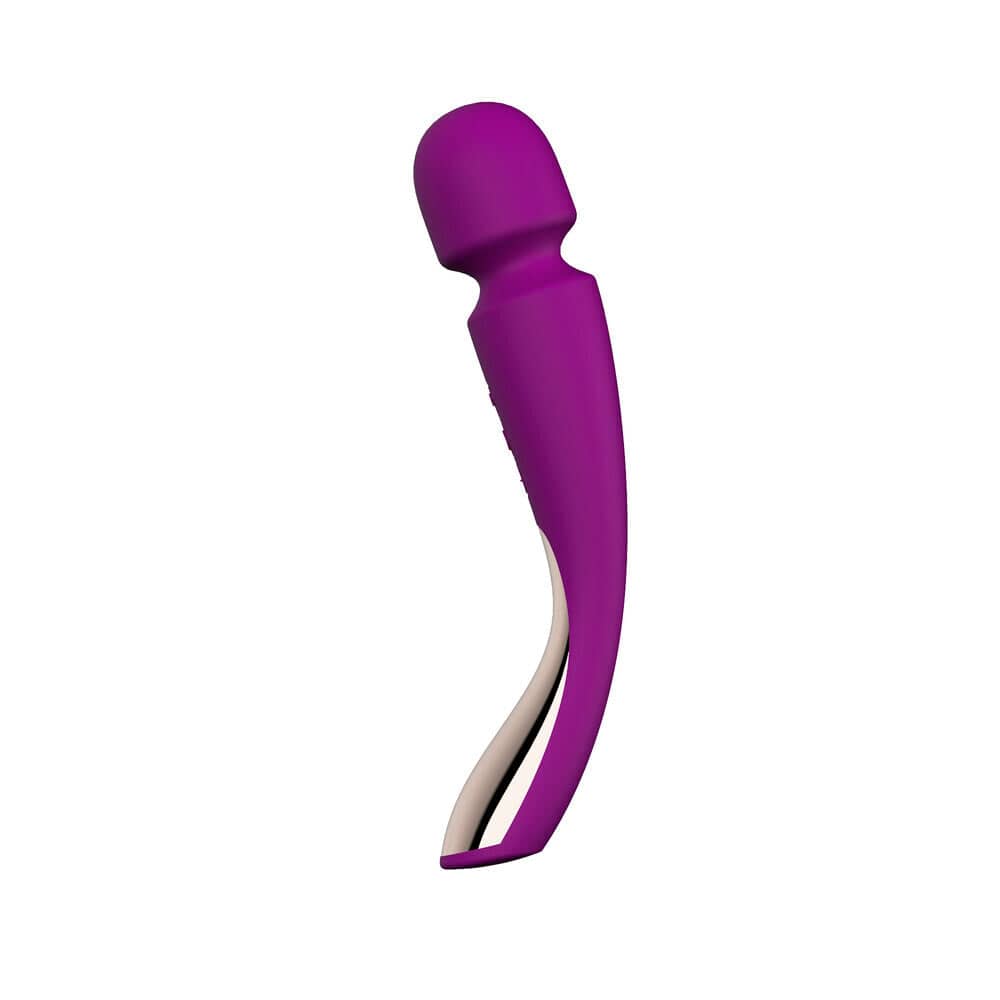 Lelo Smart Wand 2 in deep rose, featuring a sleek design and ergonomic shape for effective massage and relaxation.