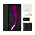 Lelo Smart Wand 2 in deep rose, featuring a sleek design and ergonomic handle for comfortable use.