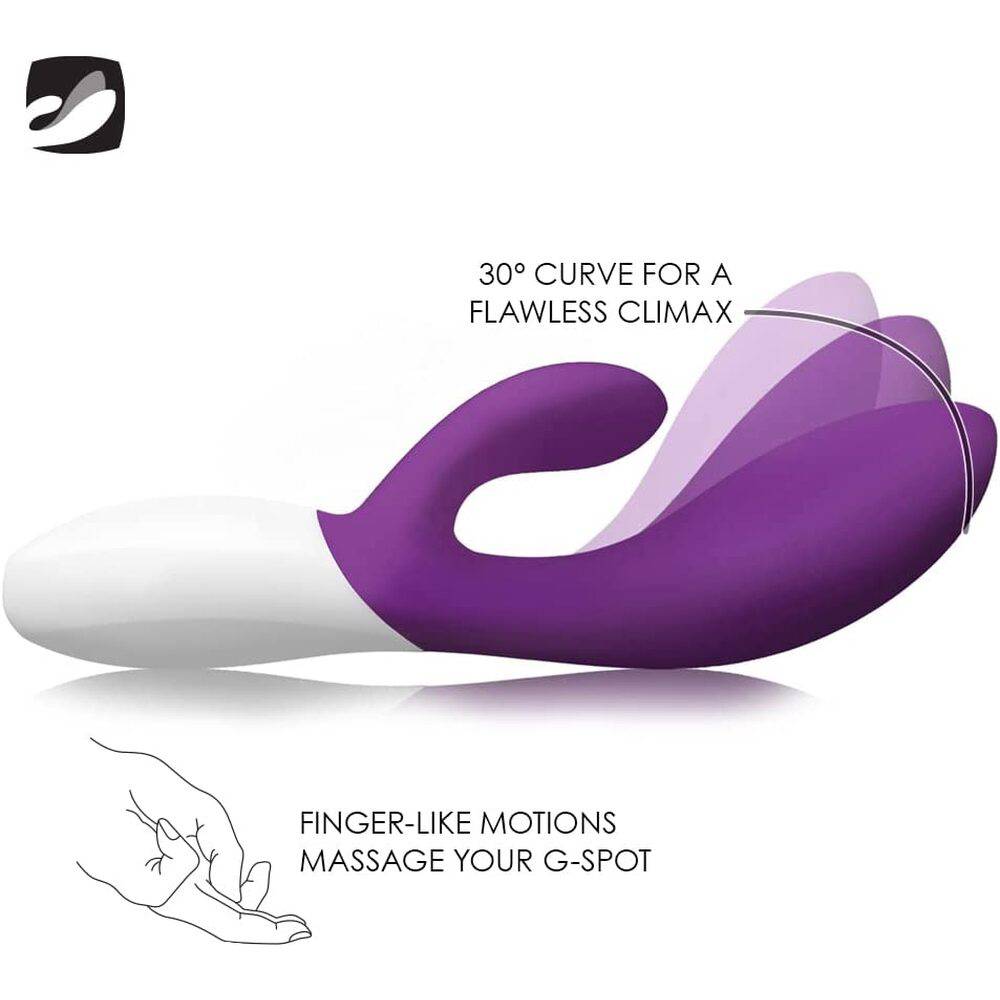 Lelo Ina Wave 2 luxury rechargeable vibe in plum, featuring elegant curves and a sleek design for enhanced pleasure.