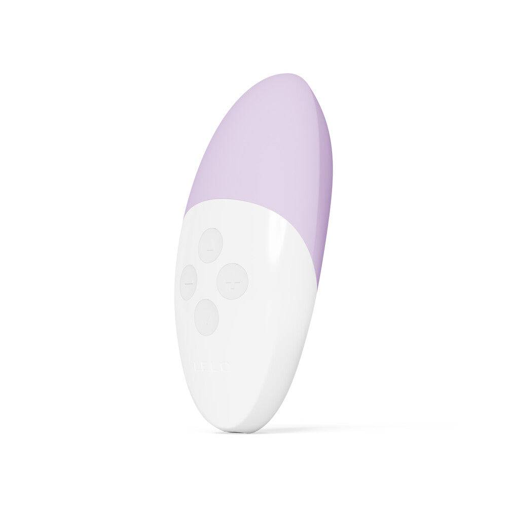 Lavender Lelo Siri 3 clitoral vibrator with sleek design and ergonomic shape, showcasing its soft silicone texture.
