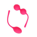 Shots Toys Thumping Kegel Ball Set in pink, featuring four different sizes for versatile pelvic floor exercises.