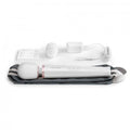Le Wand rechargeable white massager with sleek design and ergonomic handle, perfect for soothing muscle tension.
