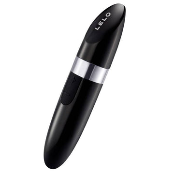 Lelo Mia 2 black lipstick vibrator with sleek design and discreet size for personal pleasure.