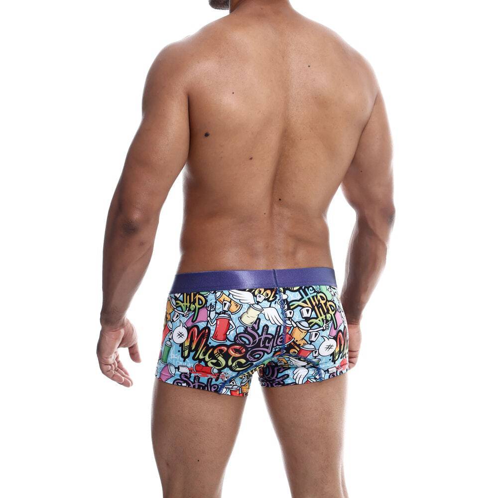 Male Basics hipster trunk in a stylish design, featuring a comfortable fit and soft fabric for everyday wear.