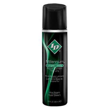 ID Lube Millennium 8.5 oz lubricant bottle with sleek packaging and easy-to-use flip top.
