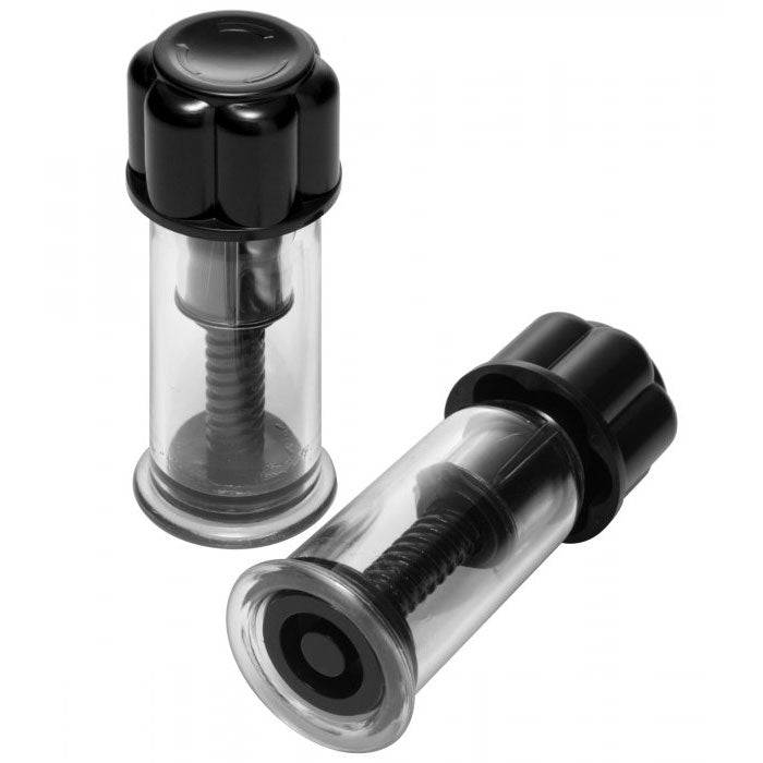 Master Series Maxxx Kraftfulla bröstvårtssugare with adjustable suction cups for enhanced pleasure and stimulation.