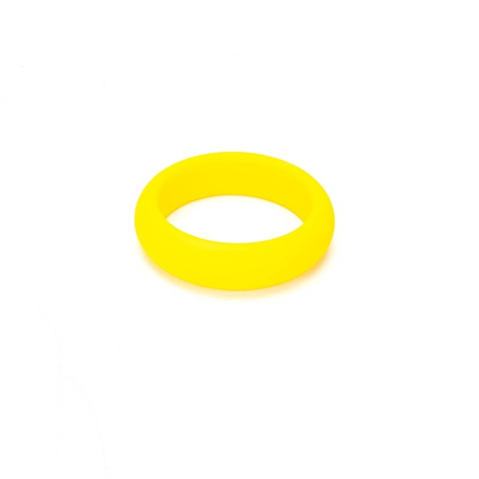 42mm Me You Us silicone ring in a vibrant color, featuring a smooth finish and flexible design for comfort.