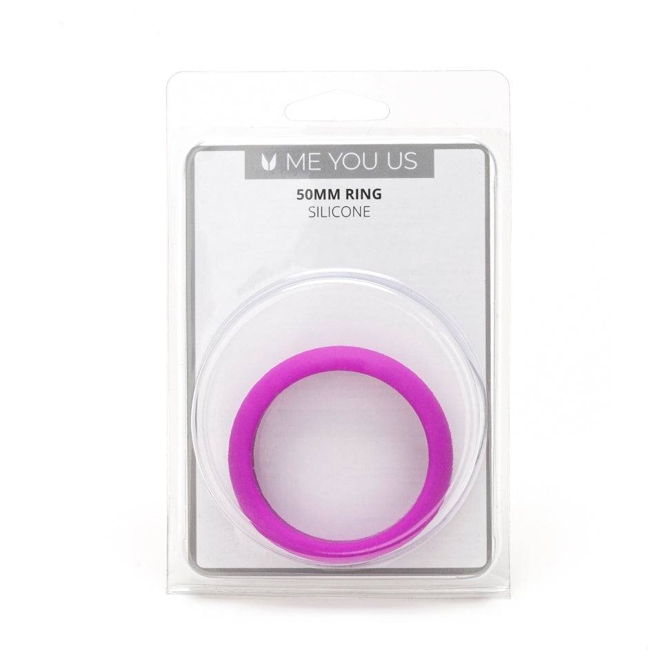 Me You Us 50mm silicone ring in a vibrant color, featuring a smooth texture and flexible design for comfort.