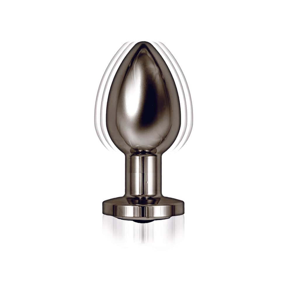 Black Nasswalk Toys Ass Sation remote-controlled vibrating butt plug with sleek design and textured surface.