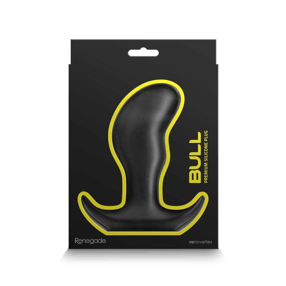 NS Novelties Renegade Bull Premium Silikon Anal Plug, featuring a tapered design and textured surface for enhanced pleasure.