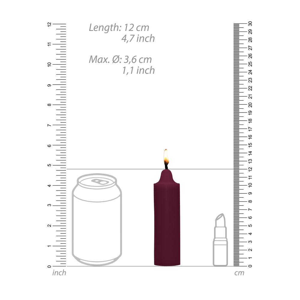 Rose-scented Ouch Wax Play Candle by Shots Toys, featuring a vibrant design and elegant packaging for sensory experiences.