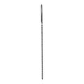 Shots Toys Ouch Urethral Sounding Dilator in stainless steel with textured bulges for enhanced stimulation.