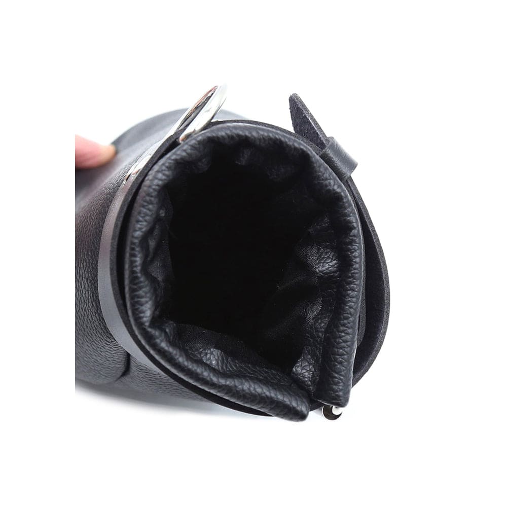 Black neoprene-lined gloves from Shots Toys, featuring a playful puppy design for added fun and warmth.