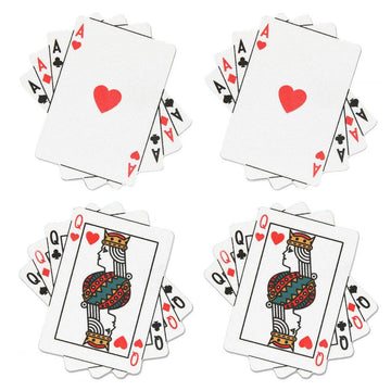 Peekaboos Queens and Aces peekaboo pasties with vibrant card designs and adhesive backing for a playful look.