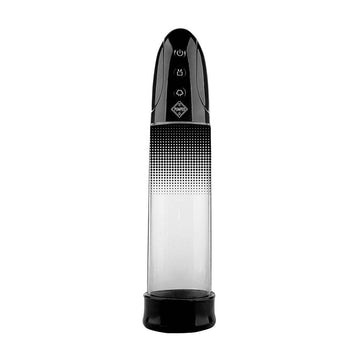 Shots Toys automatic rechargeable Luv Pump in black with sleek design and ergonomic grip for enhanced comfort.