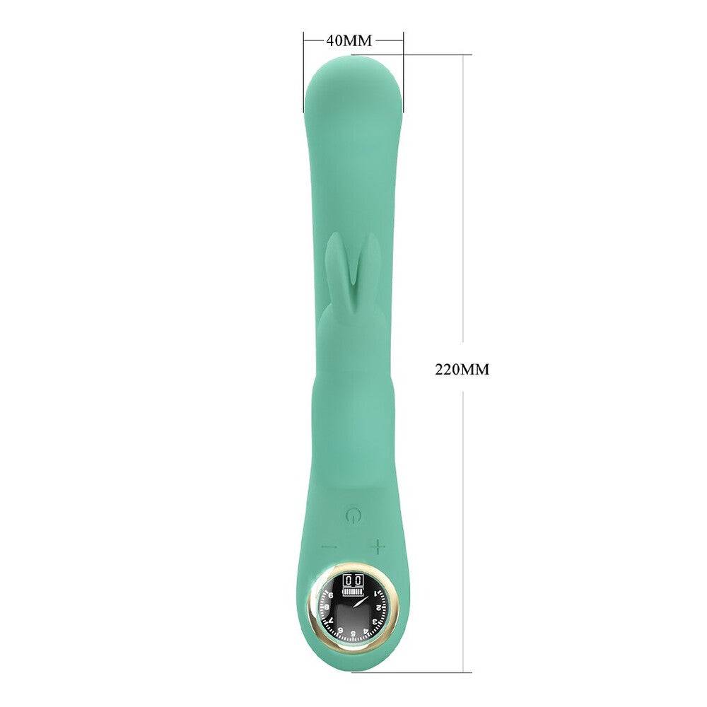 Pretty Love Lamar Rabbit Vibrator in purple with dual motors and flexible ears for targeted stimulation.