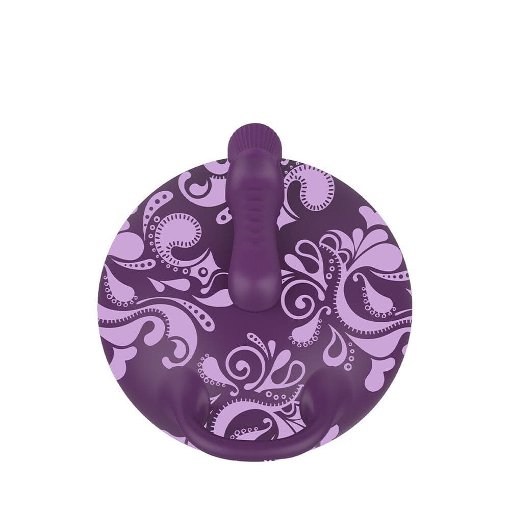 Lila Bouncy Bliss Sit On Vibrator in soft purple with a rounded design for comfortable use.