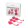 Rimba Geneva Kegel ball training set in pink, featuring two smooth, ergonomic balls for pelvic floor exercises.