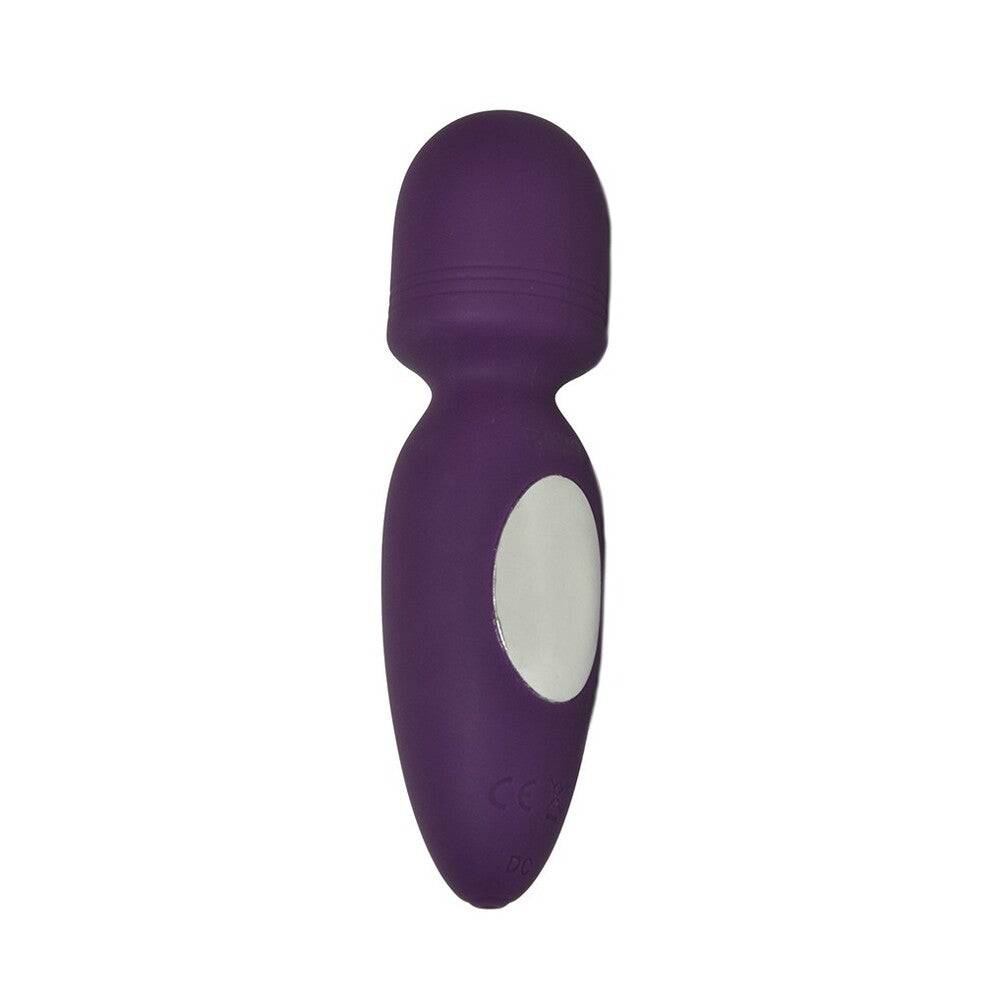 Rimba Valencia Mini Wand Vibrator in Lila, showcasing a compact design and textured surface for enhanced stimulation.