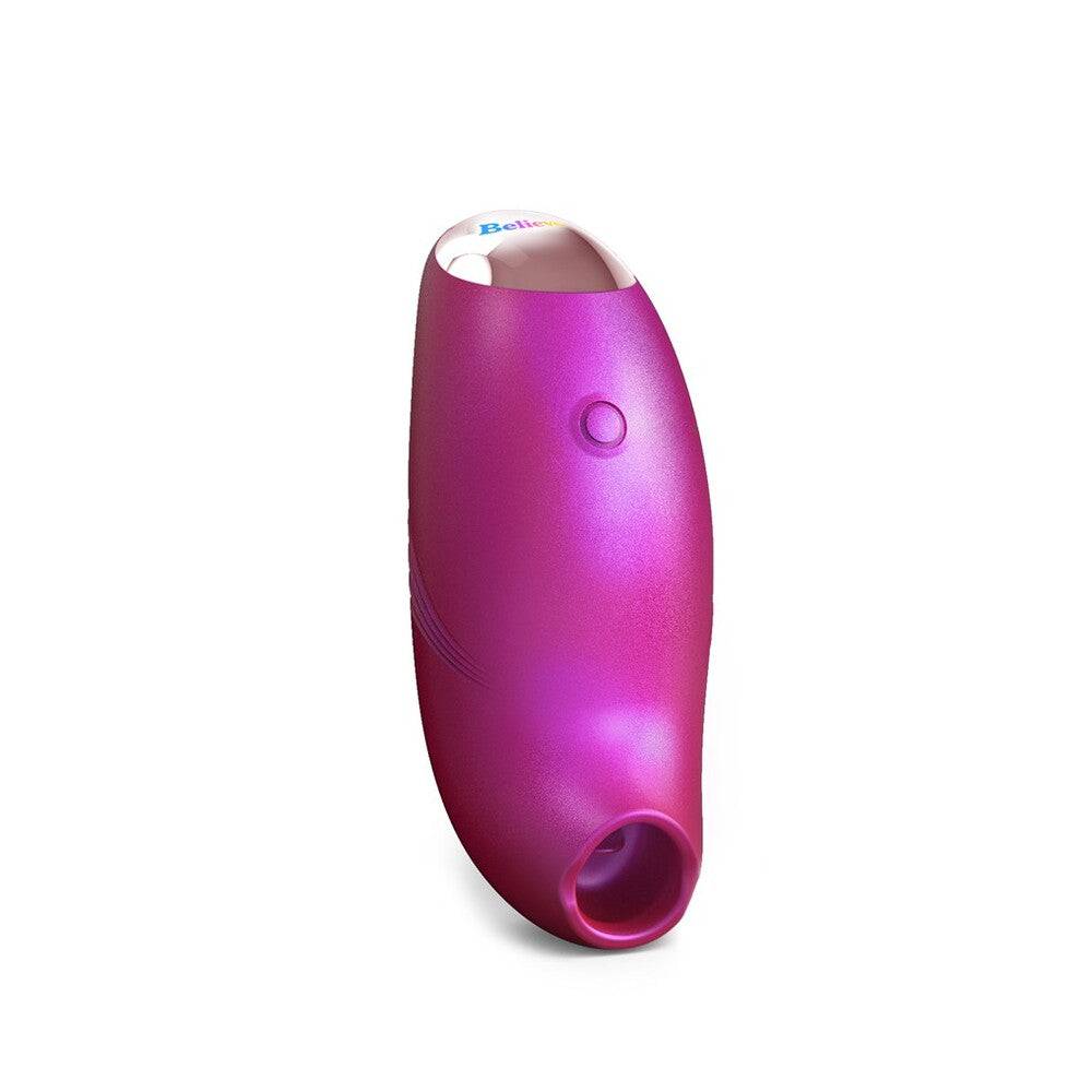 Love to Love Believer clitoral vibrator in soft pink with ergonomic design and textured surface for enhanced pleasure.