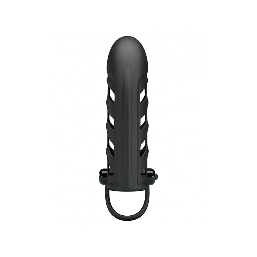 Pretty Love vibrating penis sleeve with textured design and ergonomic shape for enhanced pleasure.