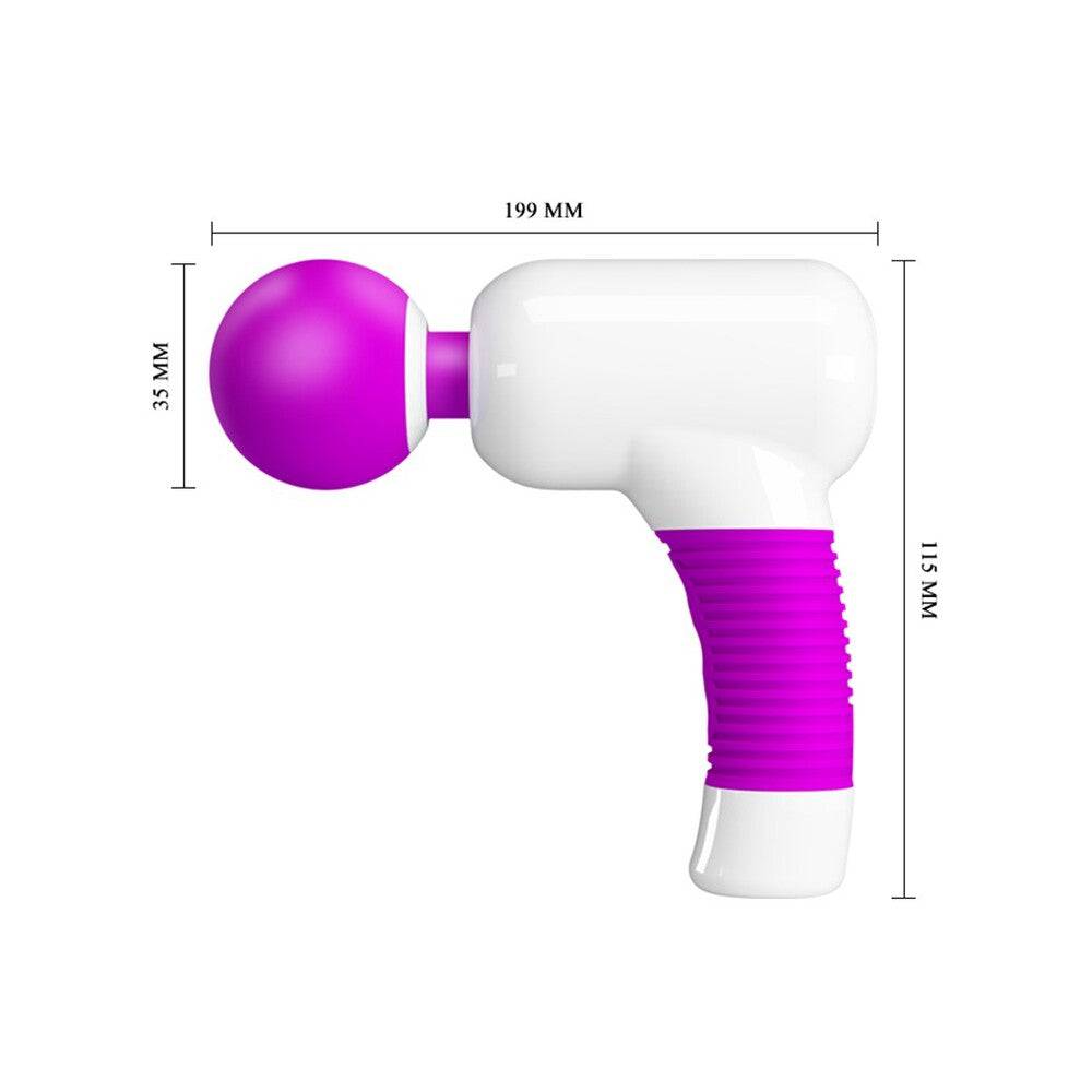 Pretty Love Super Power Gun in sleek design, demonstrating ergonomic grip and powerful features for enhanced pleasure.