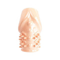 Flesh pink Matias penis sleeve by Pretty Love, showcasing a textured, flexible design for enhanced pleasure.