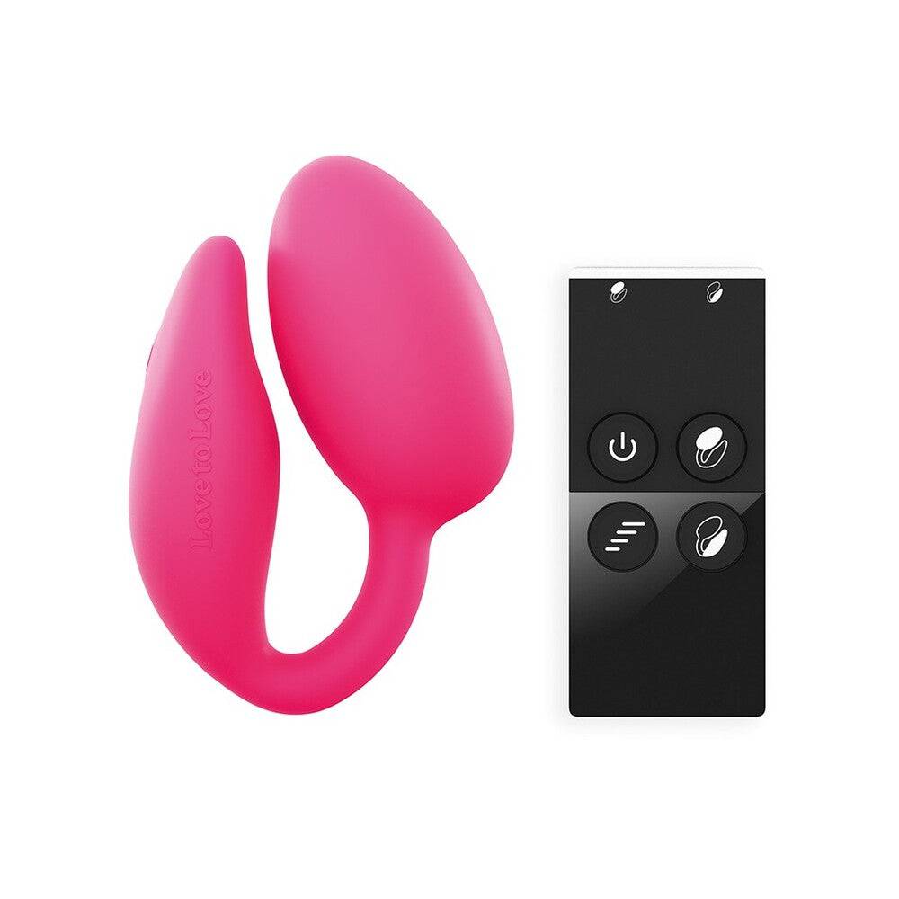 Love To Love Wonderlove remote-controlled double stimulator in a sleek design with vibrant colors and ergonomic shape.