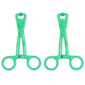 Green Rimba nipple clamps with metal chain, designed for adjustable pressure and enhanced sensation.
