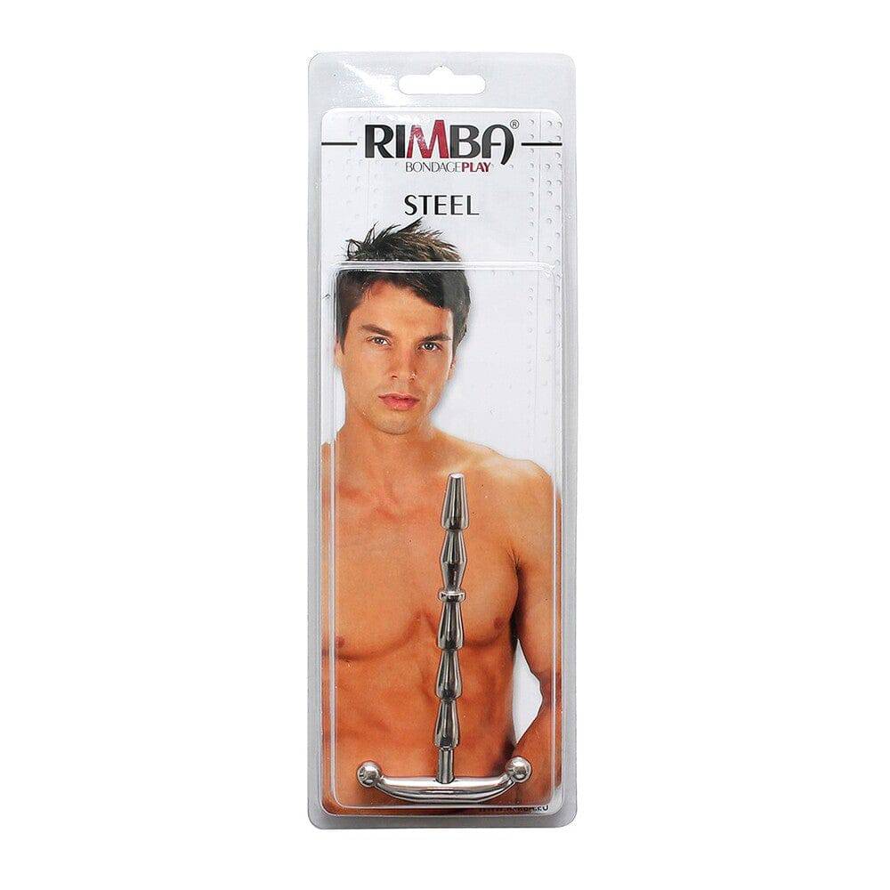 Rimba Bondage Play Ribbad Urethral Stick with textured surface and smooth finish for intimate exploration.