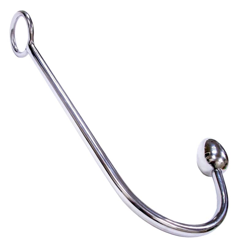 Rouge Garments stainless steel anal hook with a sleek design and smooth finish, ideal for intimate experiences.