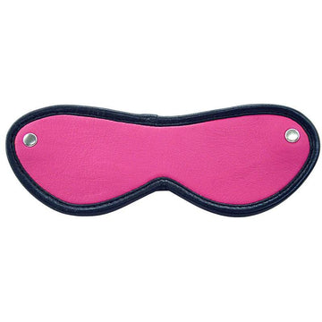 Rouge Garments pink eye mask, soft fabric, designed for comfortable sleep and relaxation.