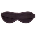 Pink eye mask by Rouge Garments, featuring soft fabric and an elegant design for comfortable sleep and relaxation.