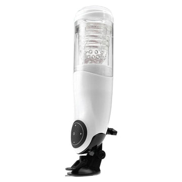 Pipedream Extreme Mega Bator, a detailed, textured vibrating masturbator with realistic features.