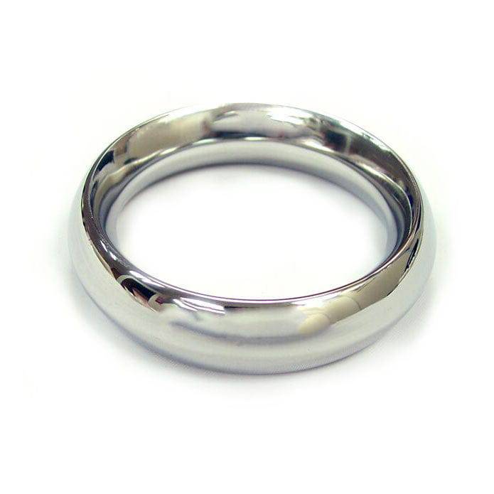 Rouge Garments stainless steel cock ring, 45mm diameter, showcasing a sleek and polished design.