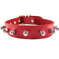 Rouge Garments red nut collar featuring a sleek design and adjustable fit, ideal for stylish pet accessories.