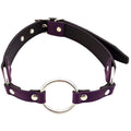 Rouge Garments O Ring Gag in Lila, featuring a soft purple design with adjustable straps and metal ring detail.