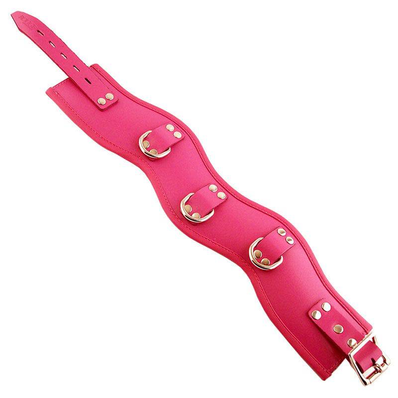 Rouge Garments Rosa padded posture collar in soft pink, featuring adjustable straps for comfort and support.