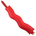 Rouge Garments red padded posture collar with adjustable design for comfort and support.