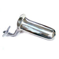 Large stainless steel speculum by Rouge Garments, showcasing a sleek and polished design for clinical use.