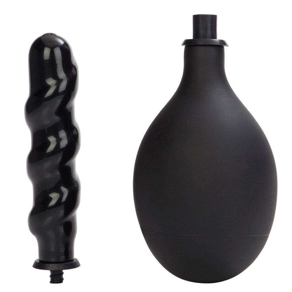 California Exotic Big Man Cleanser in sleek black design, featuring a soft silicone texture for comfortable use.