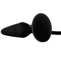California Exotic Svart Booty Call pumper, small inflatable silicone anal plug with a sleek black finish.